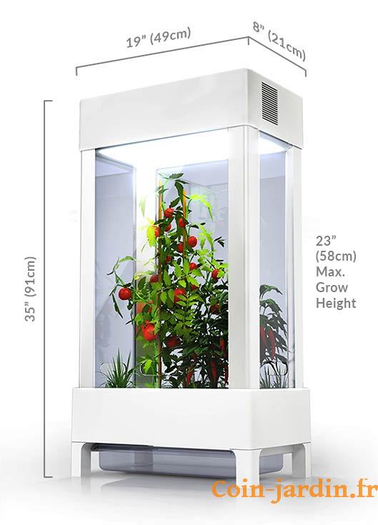 Dimension-armoire-potager-jardinage-interieur-objet-connecté
